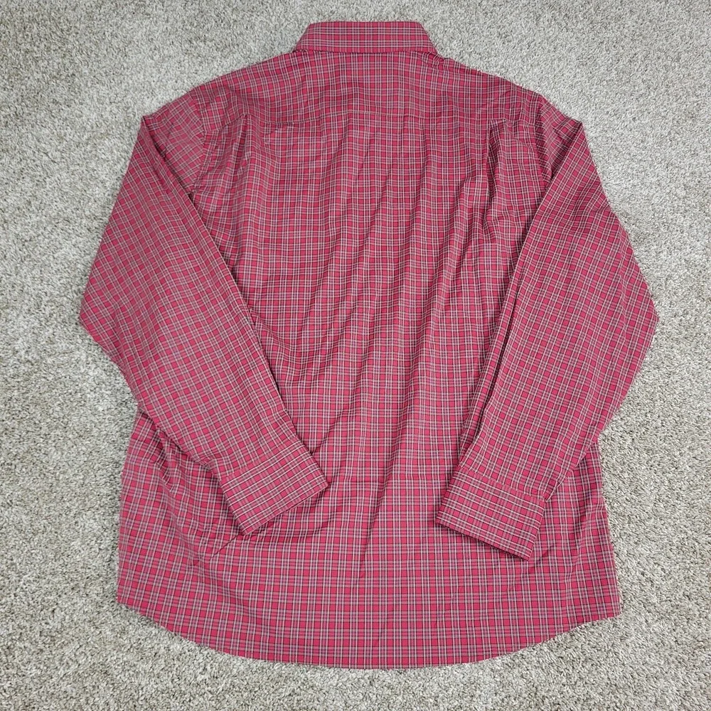 Southern Tide Intercoastal Mens XL Red Plaid Check Performance Button Down LS